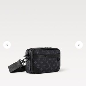 Louis Vuitton Black Belt Bag Sleek Monogram Design